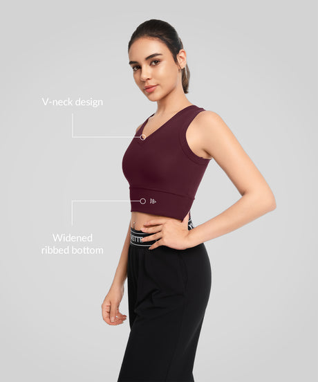 Anywhere V-neck Soft Fitted Yoga Tank | Women's Sports Tank