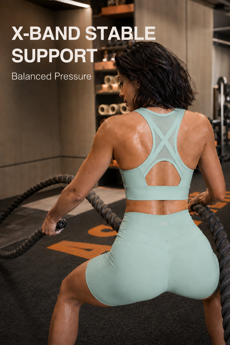 Power Cross Racerback Löpar-BH | Sport-BH med högt stöd för kvinnor