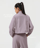 Anywhere Short Stand Collar Fashion Casual Jacket| Women's Sports Jacket