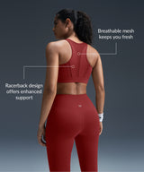 Enfold Zip Mesh gepolsterter Lauf-BH | Damen-Sport-BH mit starkem Halt