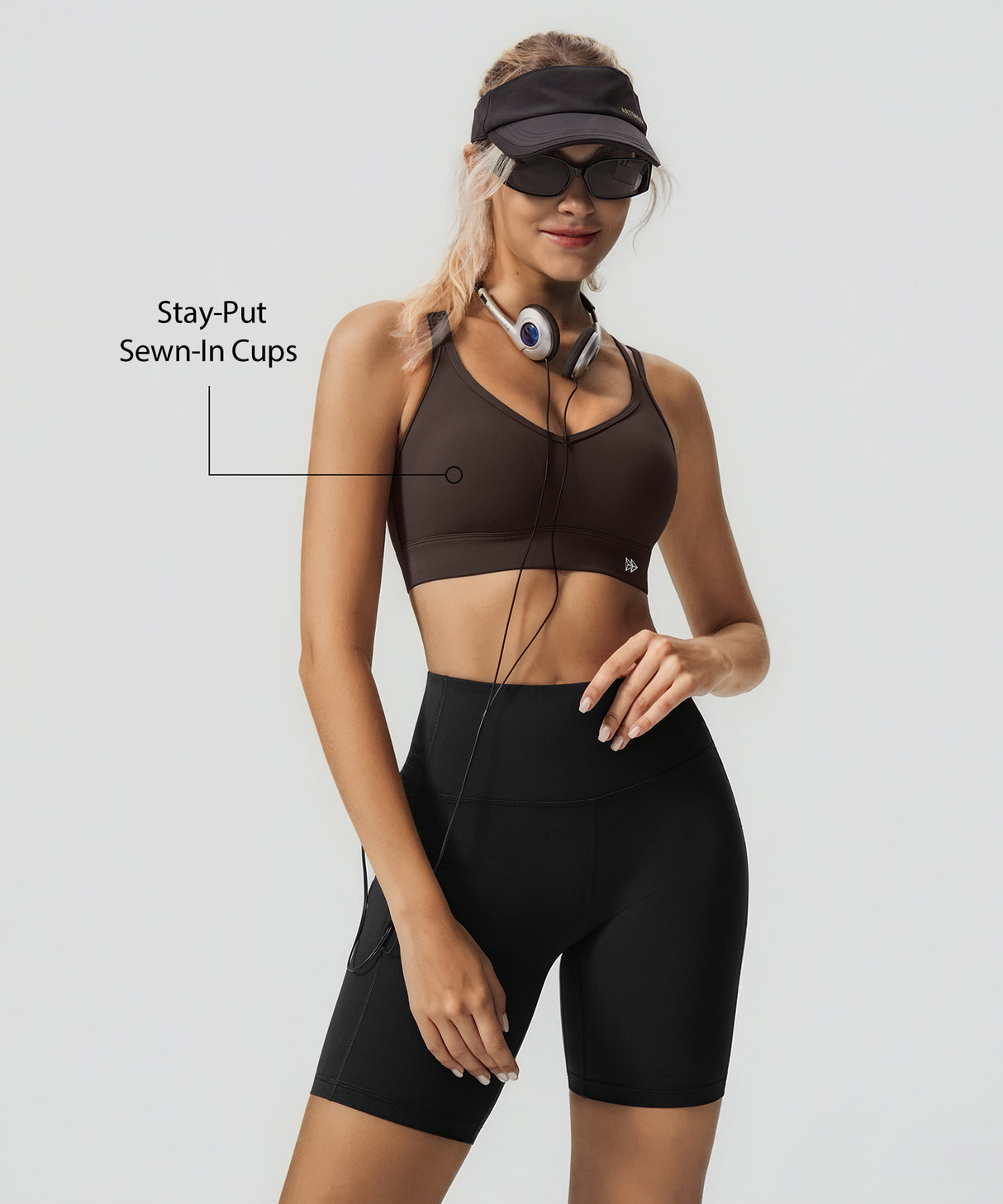Anywhere V-neck Diamond Mesh Yoga Bra| Women's Light Support Sports Bra