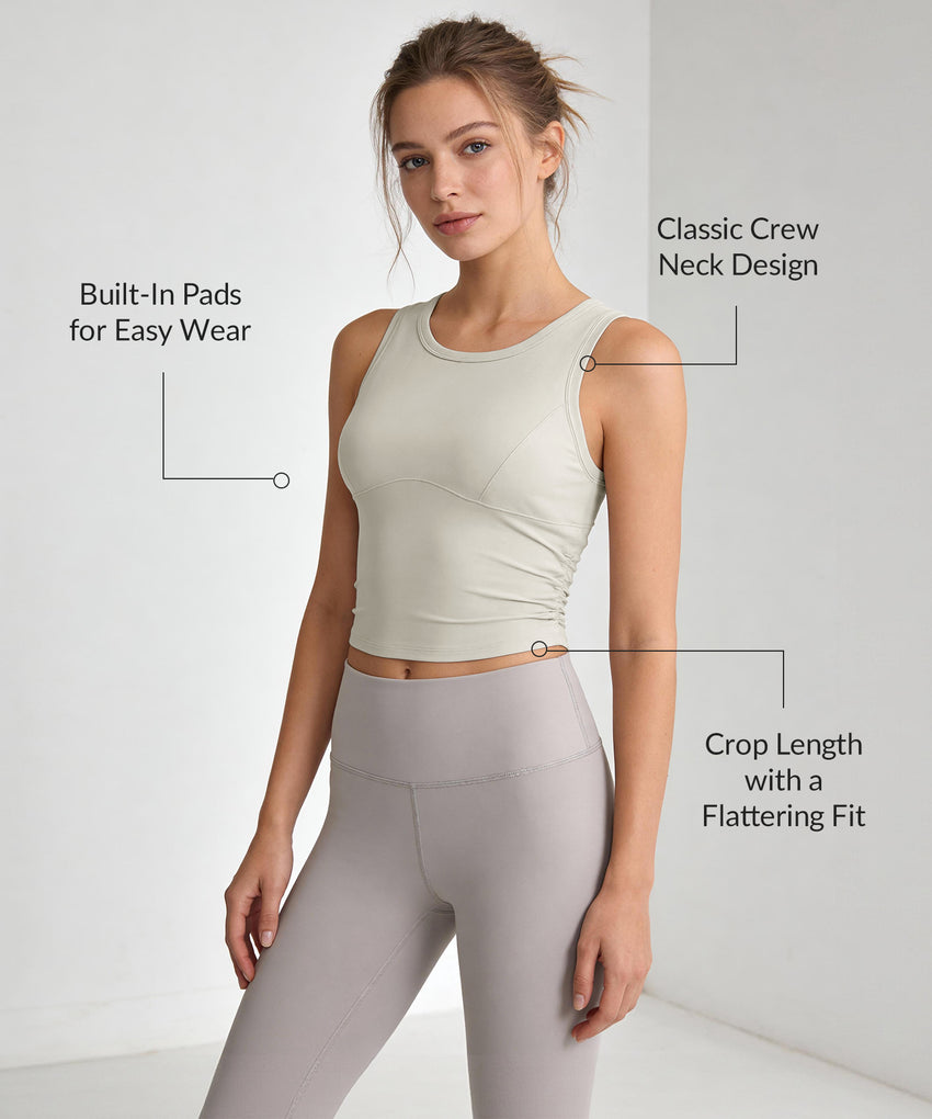 Anywhere Light Support Padded Crop Tank | Women's Sports Tank
