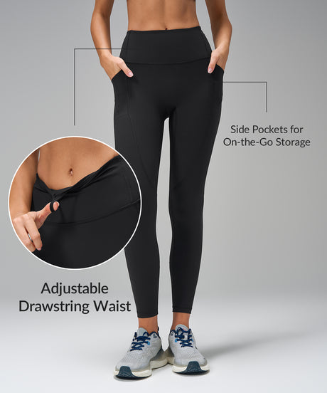 Echo Leggings ohne Vordernaht und mit Tasche, 63,5 cm | Leggings mit starkem Halt für Damen