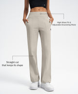 Anywhere Drawstring Water-Resistant Fleece-Lined Sporty Pants 29 inch | Women's Sports Pants