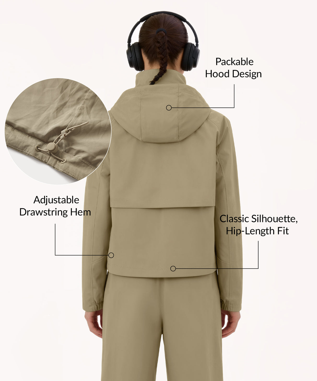 Anywhere Hoodie Drawstring Pockets Jacket | Women's Sports Jacket