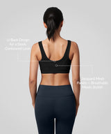 Shift Jacquard Mesh Yoga Bra with Wide Straps & Removable Pads | Women's Light Support Sports Bra