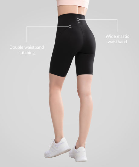 Shorts Shift de cintura alta, sin costuras y antideslizantes de 20 cm | Shorts de running de alta sujeción para mujer