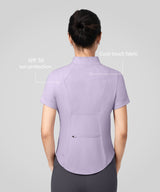 Sculpt Stand Collar Cool-Touch T-Shirt | Damen Sport T-Shirt