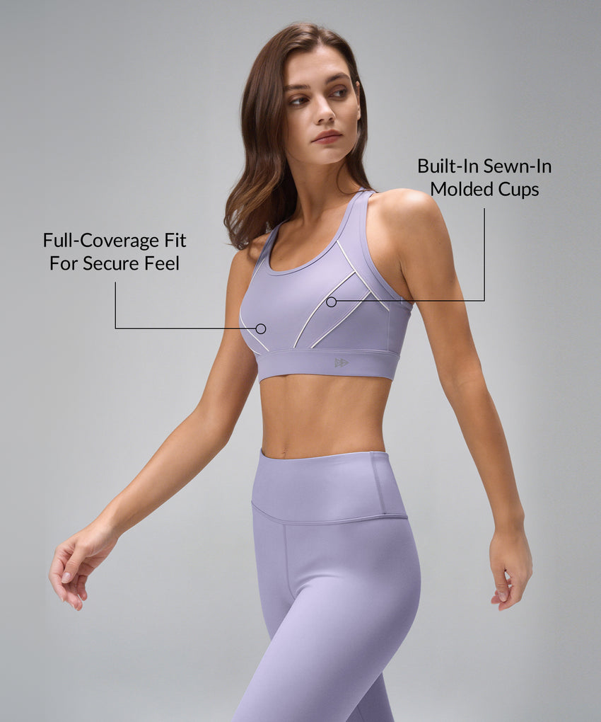 Sculpt Racerback Mesh Hook-Back Sports Bra | Women's High Support Sports Bra