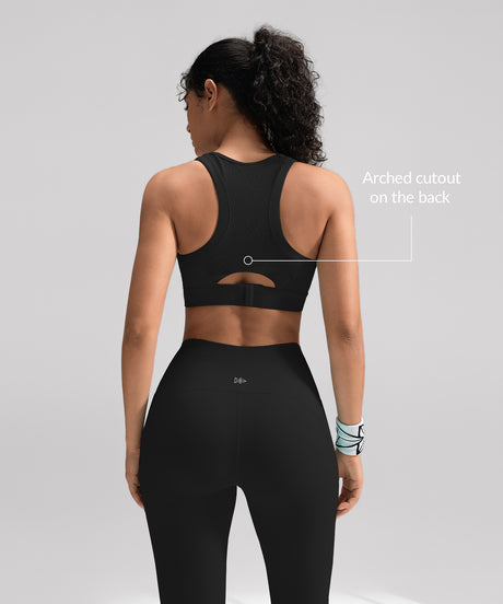 Power Multi-Seam Mesh Neckline Running Bra | Damen Sport-BH mit starkem Halt