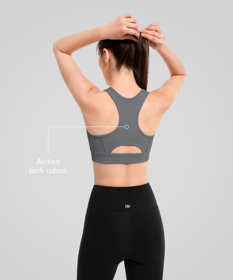 Echo Locked-in Fit Mesh Running Bra  | Women's High Support Sports Bra