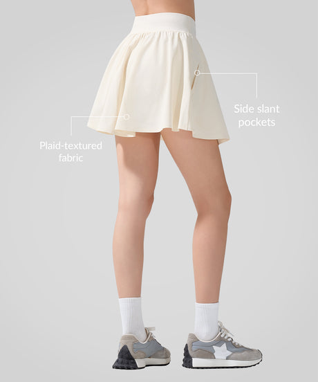 Sculpt Grid Texture Super Light Sporty Skirt| Women's Sports Skirt