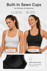 Echo™ Natural Shine Sporty Open-back Running Bra | Women's High Support Sports Bra