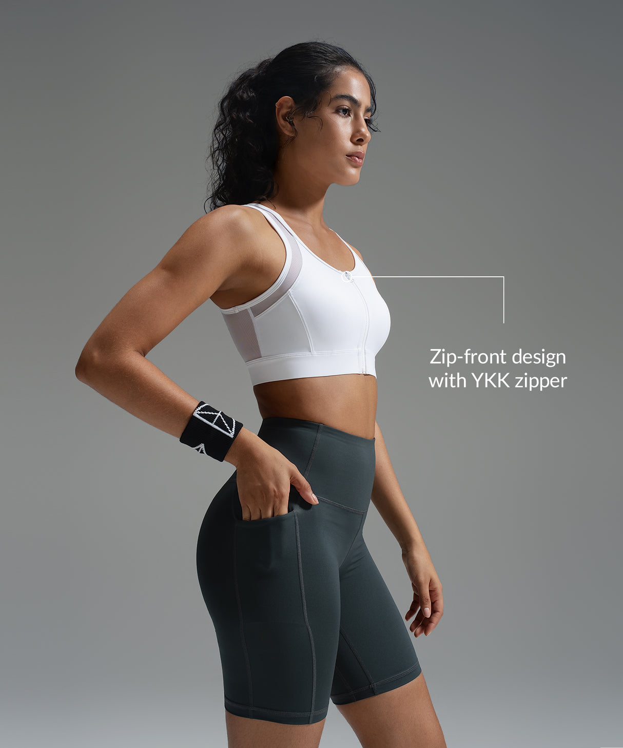 Lättviktslöpar-BH med Power T-back-mönster | Sport-BH med högt stöd för kvinnor