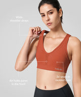 Power Cross Back Padded Running Bra | Women's High Support Sports Bra