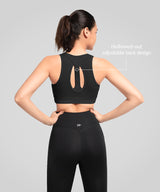 Power Back Adjustable Mesh Running Bra | Women's High Support Sports Bra