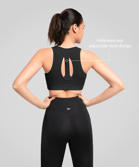 Verstellbarer Power Back Mesh-Lauf-BH | Sport-BH mit starkem Halt für Damen