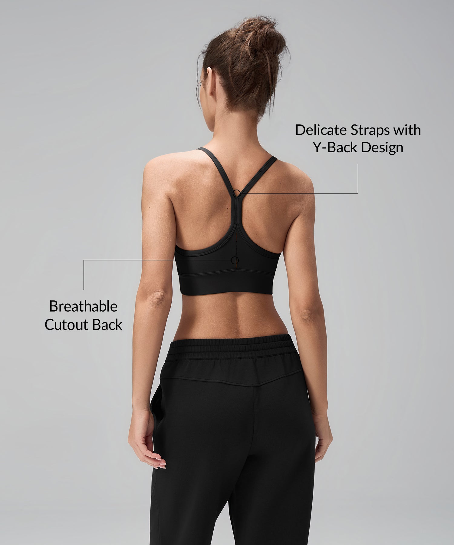 Yoga-BH mit Y-Rücken-Design und eingenähten Polstern | Sport-BH für Damen mit leichter Stützfunktion