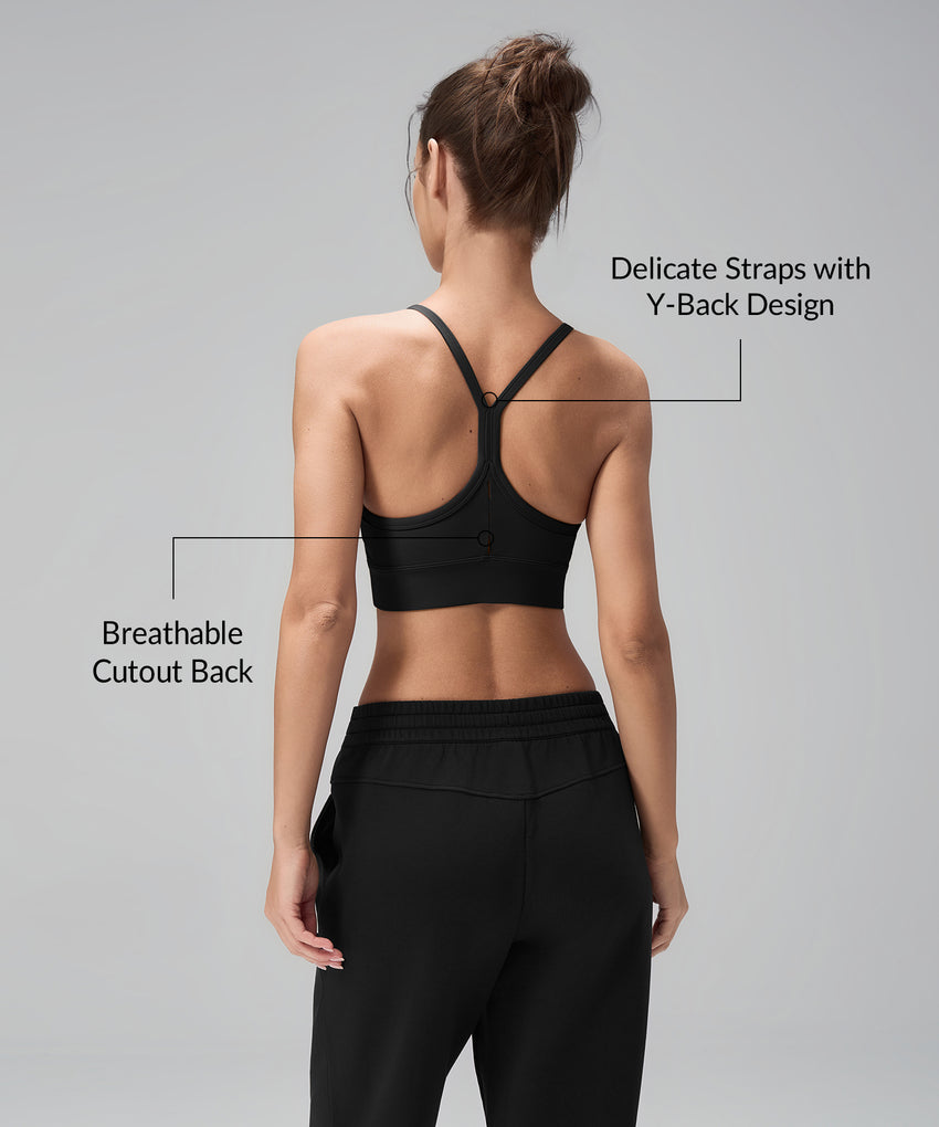 Yoga-BH mit Y-Rücken-Design und eingenähten Polstern | Sport-BH für Damen mit leichter Stützfunktion