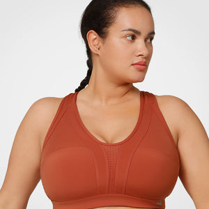 Yvette Sports Bra Plus Size Adjustable - High Medium Palestine