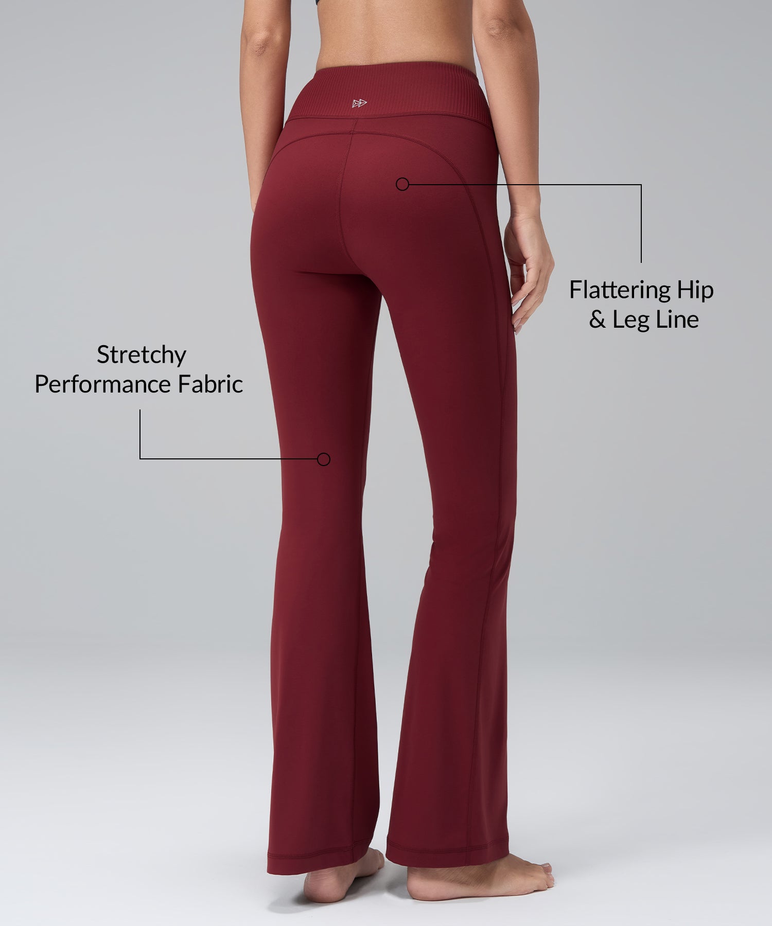 Anywhere Stripe Waist Flare Pants| Women's Light Support Pants