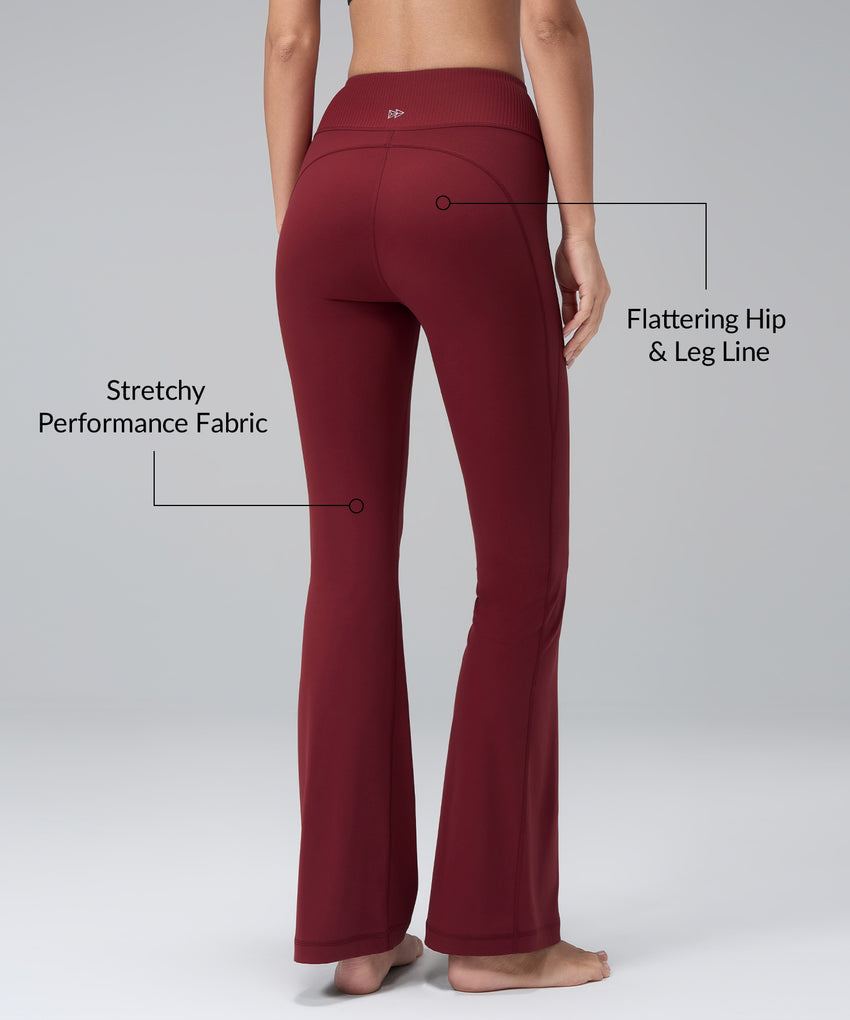 Anywhere Stripe Waist Flare Pants| Women's Light Support Pants