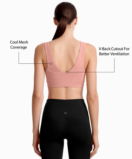 Power Breathable Zip Front Fixed Cups High Impact Bra | Women's High Support Sports Bra