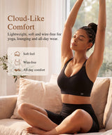 Anywhere V-Ausschnitt Diamond Mesh Yoga-BH | Leicht stützender Sport-BH für Damen