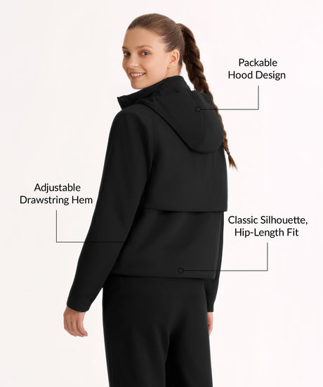 Anywhere Hoodie Drawstring Pockets Jacket | Women's Sports Jacket