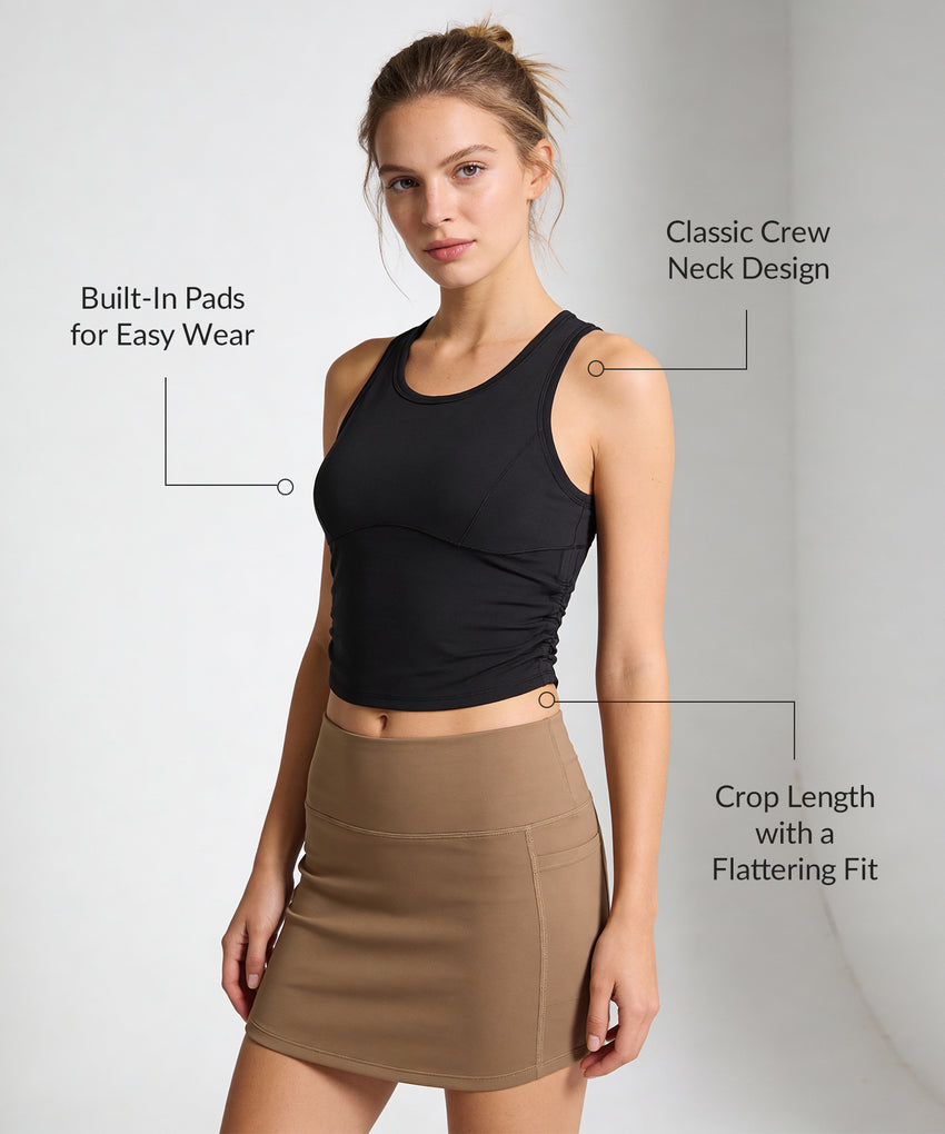 Anywhere Light Support Padded Crop Tank | Women's Sports Tank