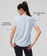 Anywhere V-Neck Lightweight Short Sleeve Tee| Women's Short Sleeve T-shirt