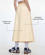 Anywhere Elastic Drawstring Pockets Daily Skirt | Women's Sports Skirt