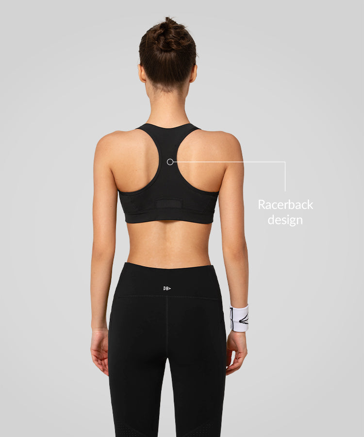 Reggiseno da corsa imbottito con cerniera frontale Enfold | Reggiseno sportivo ad alto sostegno da donna