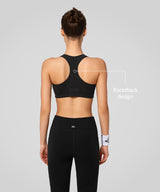Reggiseno da corsa imbottito con cerniera frontale Enfold | Reggiseno sportivo ad alto sostegno da donna