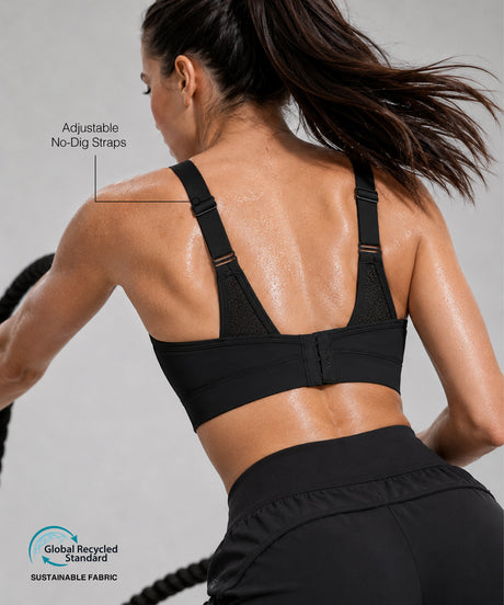 Sport-BH mit verstellbarem Mesh-Einsatz im Petal-Stil | Sport-BH für Damen mit mittlerem Halt