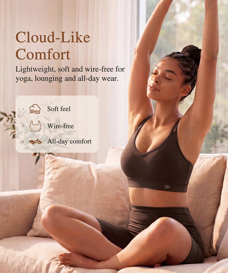 Anywhere Breathable Soft Bra for Yoga & Everyday Wear | Women's Light Support Sports Bra