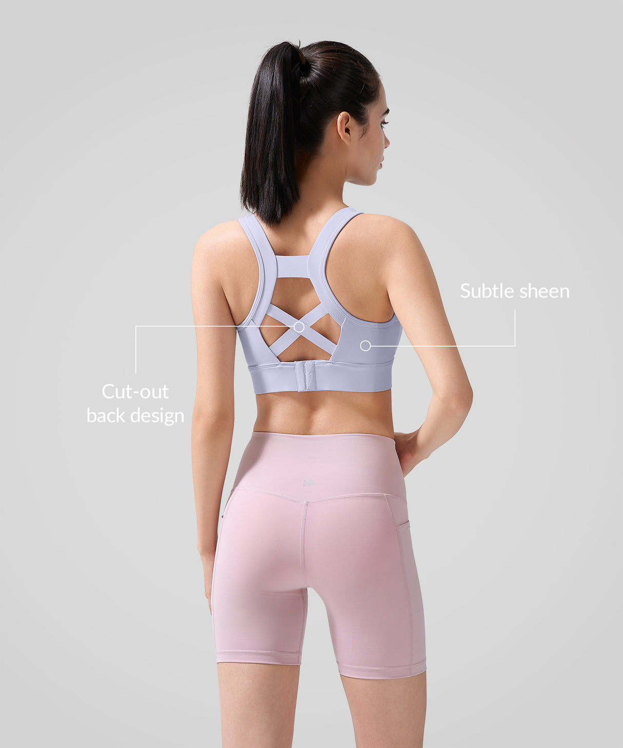 Echo Natural Shine Sportlicher Lauf-BH mit offenem Rücken | Sport-BH mit starkem Halt für Damen