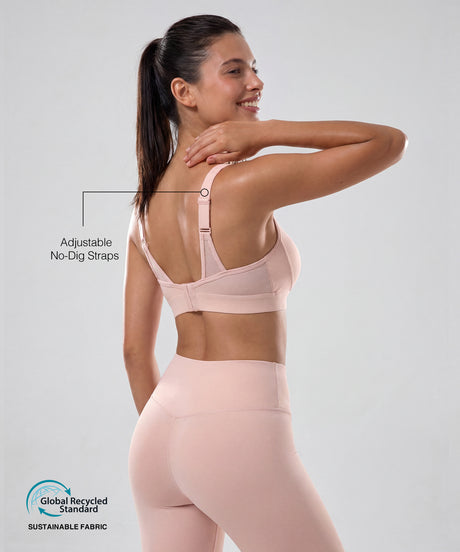 Sport-BH mit verstellbarem Mesh-Einsatz im Petal-Stil | Sport-BH für Damen mit mittlerem Halt