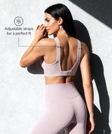 Reggiseno da corsa imbottito regolabile Power Enhance | Reggiseno sportivo da donna con supporto medio