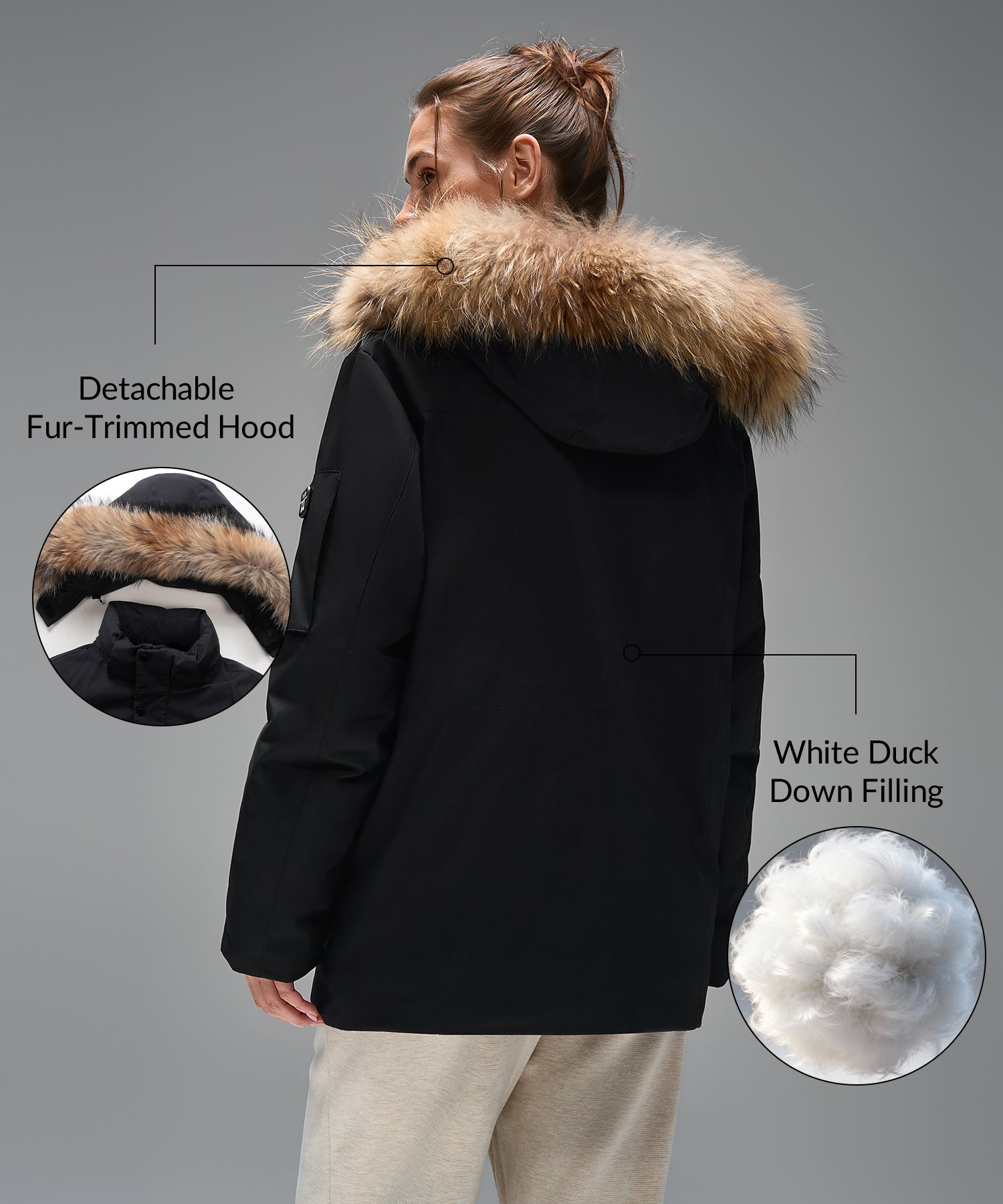 Anywhere Parka Multiple Pockets Down Jacket | Women's Insulated