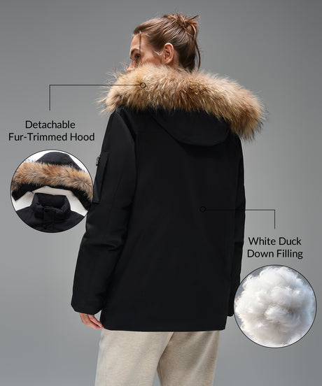 Anywhere Parka Multiple Pockets Down Jacket | Women's Insulated Jackets