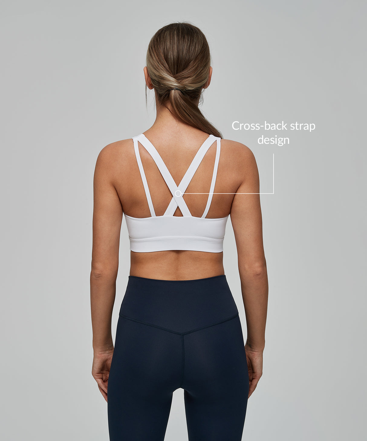 Anywhere V-neck Cross back Longline Yoga Bra| Women's Light Support Sports Bra