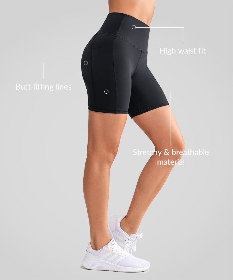 Shift High-Waist Tight Laufshorts 3" 4" 6" 8" | Sportshorts mit starkem Halt für Damen