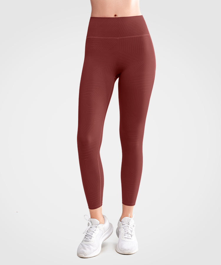 Echo löparleggings med hög midja och rumplyftande 66 cm | Damleggings med högt stöd