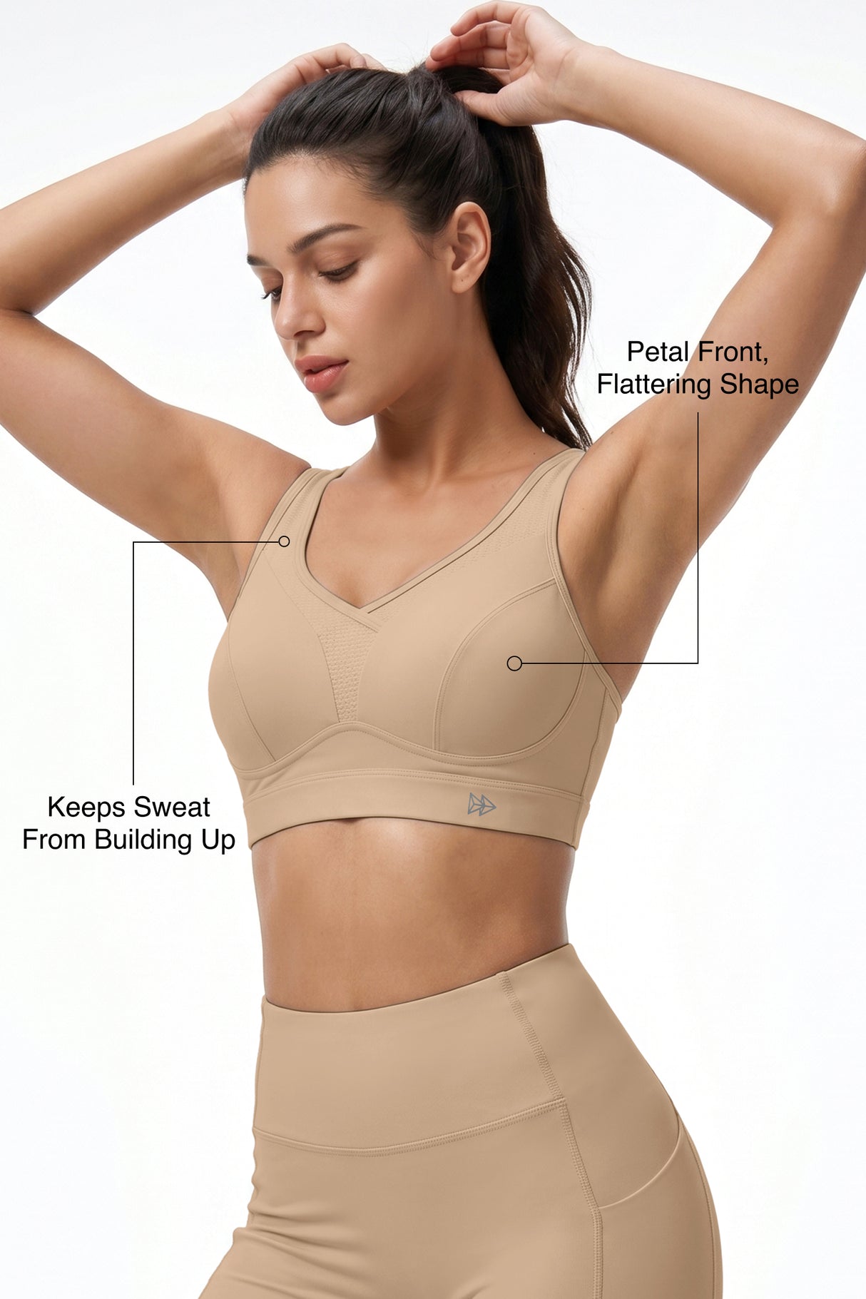Shift™ Adjustable Strap Sports  Bra With Breathable Mesh, Sweat-Wicking, Sustainable | Medium-Impact Support Best For Running, HIIT, Yoga & Training