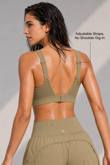 Reggiseno da corsa imbottito regolabile Power Enhance | Reggiseno sportivo da donna con supporto medio
