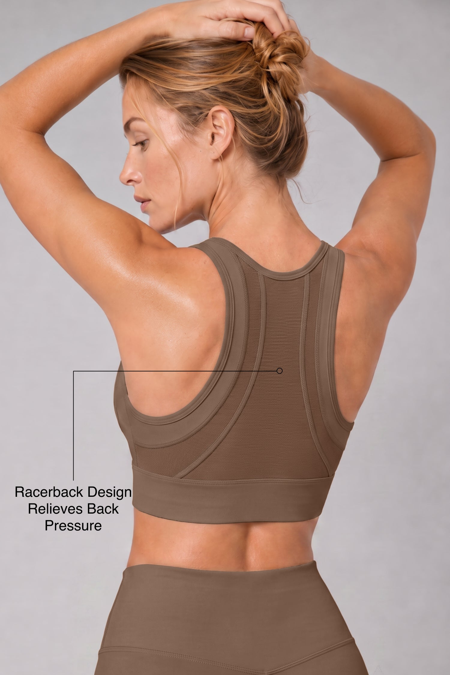 Sculpt™ Zip Front Breathable Racerback High Support Running Bra | Women's High Support Sports Bra