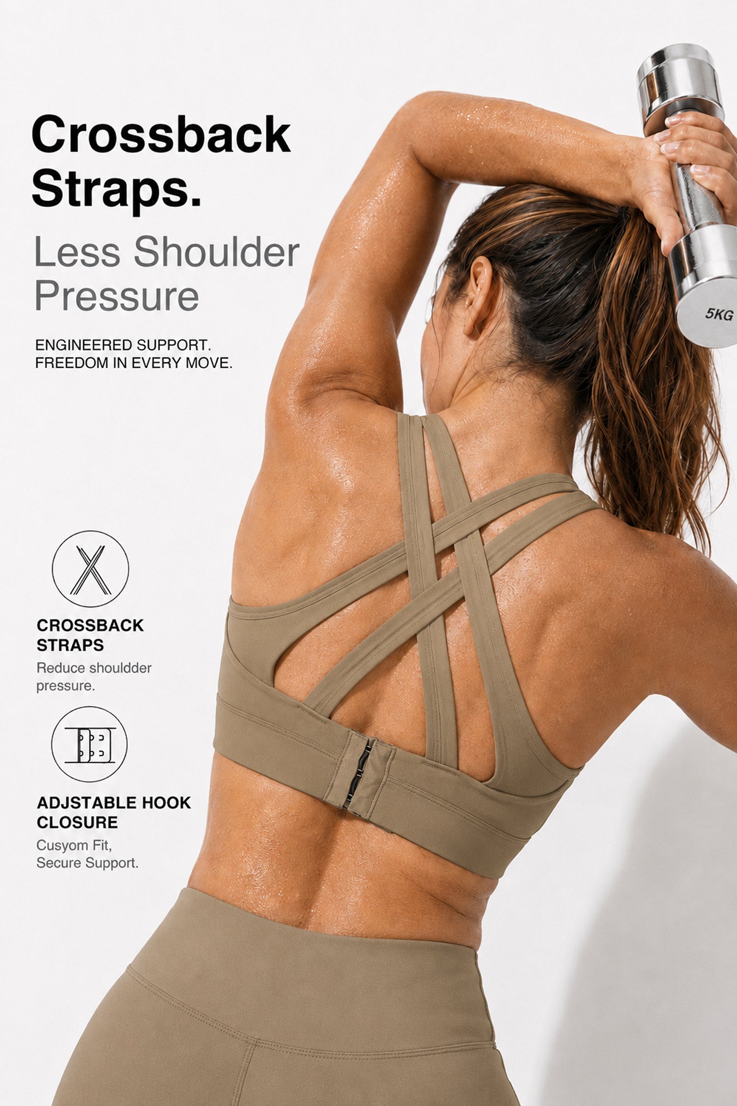 Power™ Cross-Back Breathable High Impact Running Bra | Women's