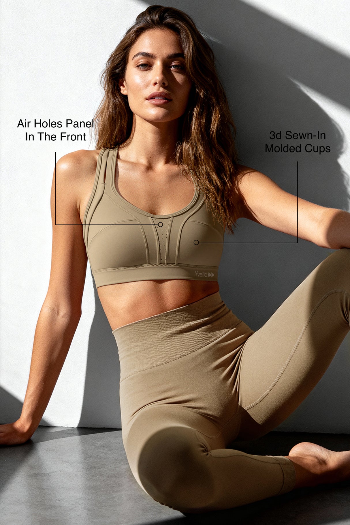 Power™ Cross Back Padded Running Bra | Women's High Support Sports Bra