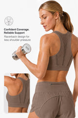 Enfold™ Zip-Front Breathable Racerback High-Support Bra for Larger Busts | Women's High Support Sports Bra